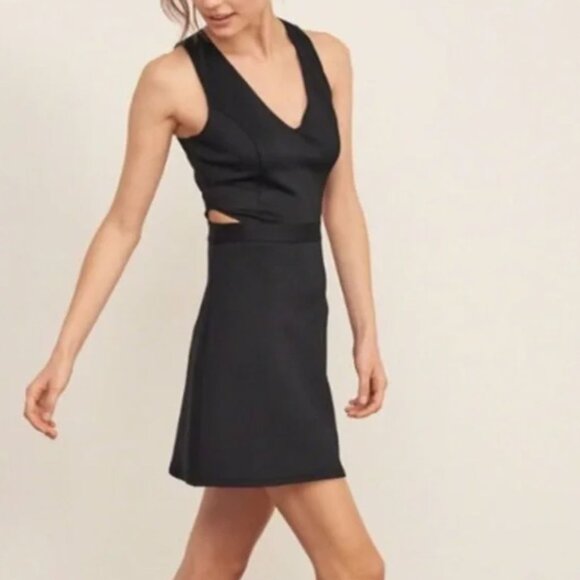 Abercrombie & Fitch | Little Black Dress Scuba Mini Dress Sleeveless | Medium - Picture 1 of 9